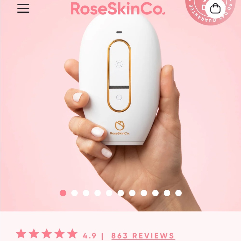 Lumi IPL RoseSkinCo hair removal